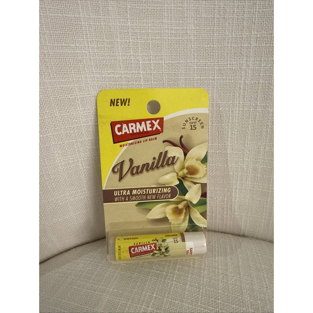 Carmex Moisturizing Lip‎ Balm Ultra Moisturizing Vanilla ( .15 oz / 4.25g ) NEW